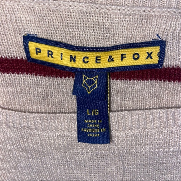 Striped cute sweater - prince&fox - long sleeve women’s size Large NWT! - Picture 6 of 6